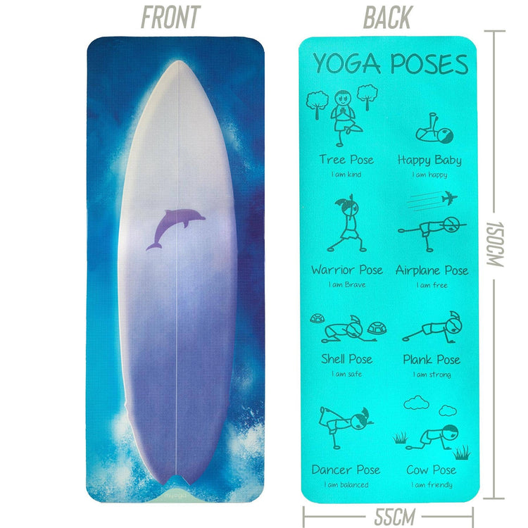 Tapis de yoga pour enfants: Jungle jurassique