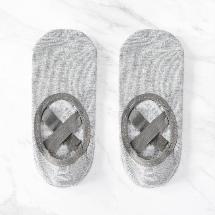 Chaussettes de Yoga Myga Gripped Noires: Noir