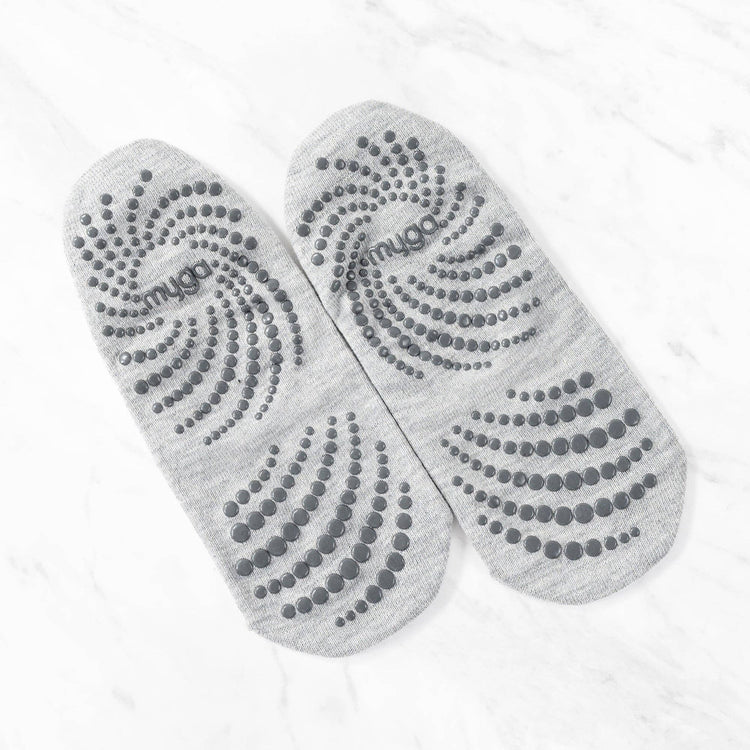 Chaussettes de Yoga Myga Gripped Noires: Noir