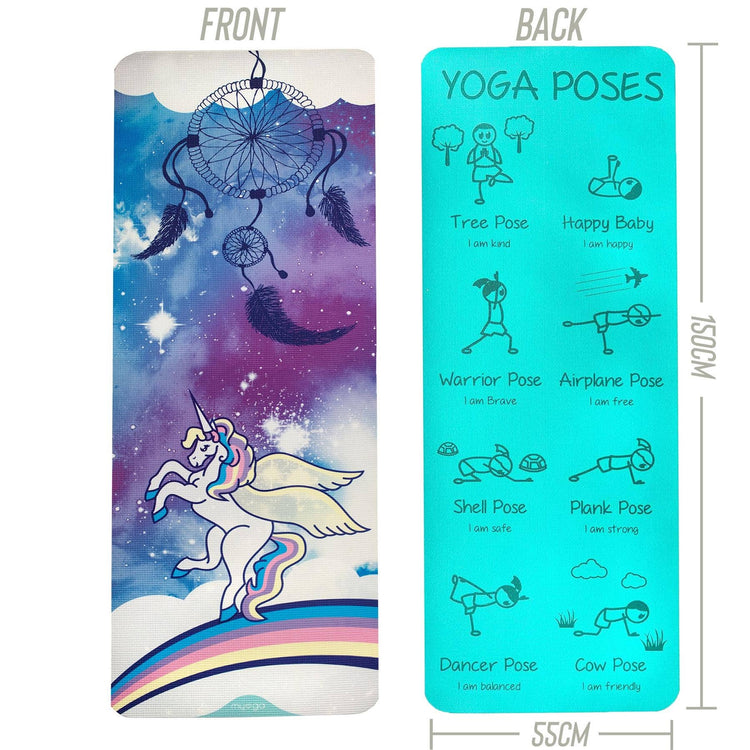 Tapis de yoga pour enfants: Jungle jurassique