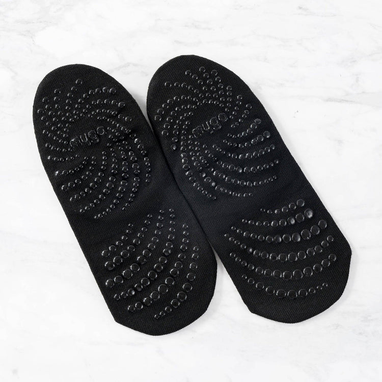 Chaussettes de Yoga Myga Gripped Noires: Noir