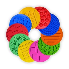 Disques sensoriels colorés – jeu actif, stimulation tactile et activité ludique pour enfants